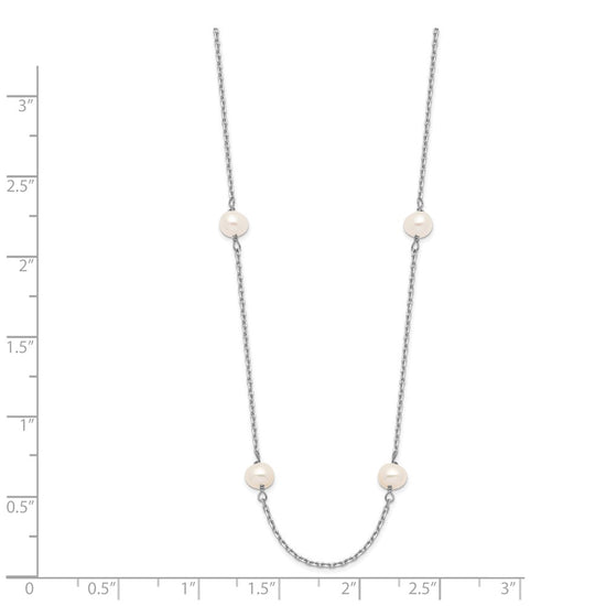 Gold Near Round Pearl Necklace