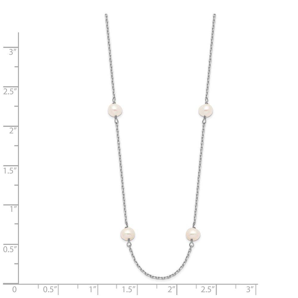 Gold Near Round Pearl Necklace