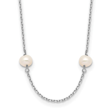 Gold Near Round Pearl Necklace