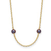 Gold Near Round Pearl Necklace