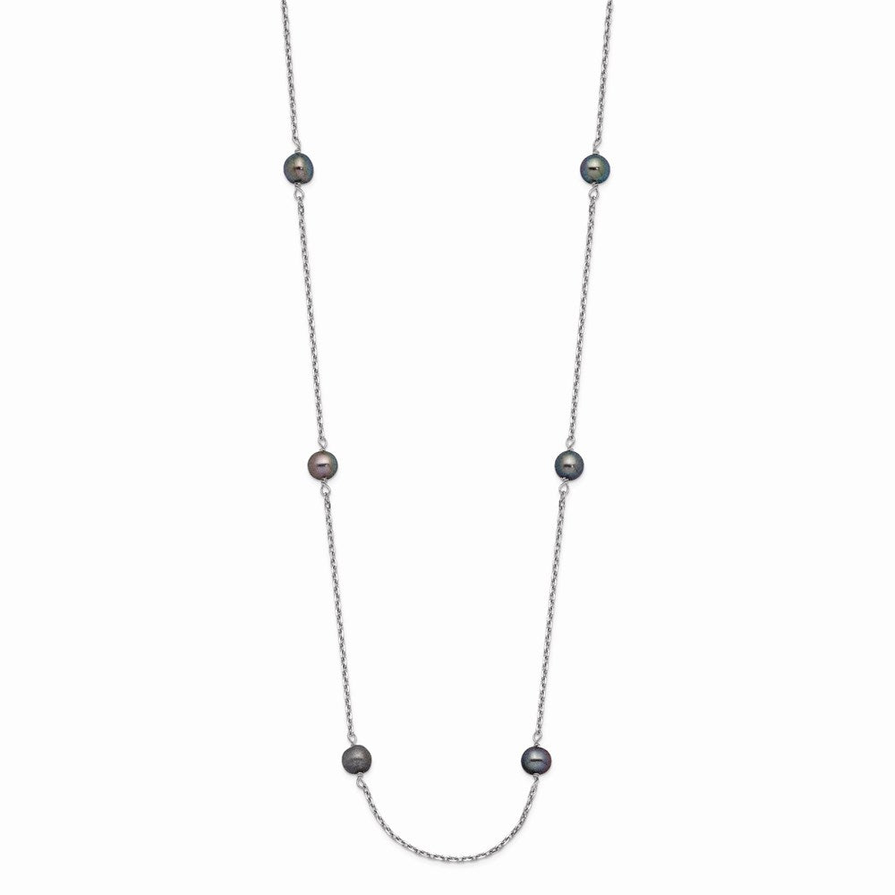 Gold Near Round Pearl Necklace