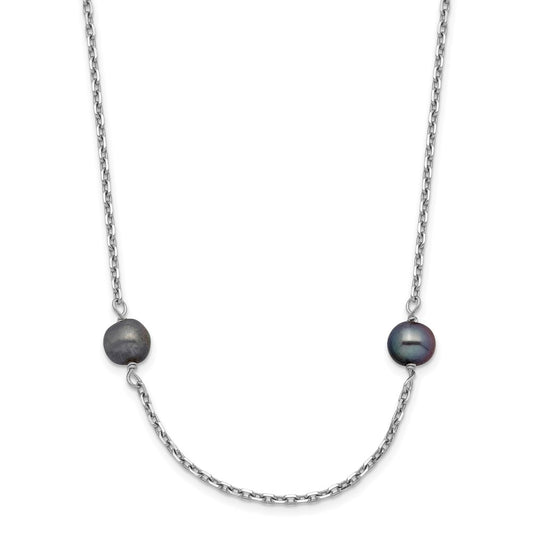 Gold Near Round Pearl Necklace