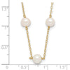 Gold Freahwater Cultured Near Round White Pearl