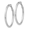 Gold Round Tube Omega Back Hoop Earrings
