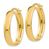 14k 5.75x31mm Polished Oval Tube Hoop Earrings