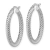Gold Twisted Hoop Earrings