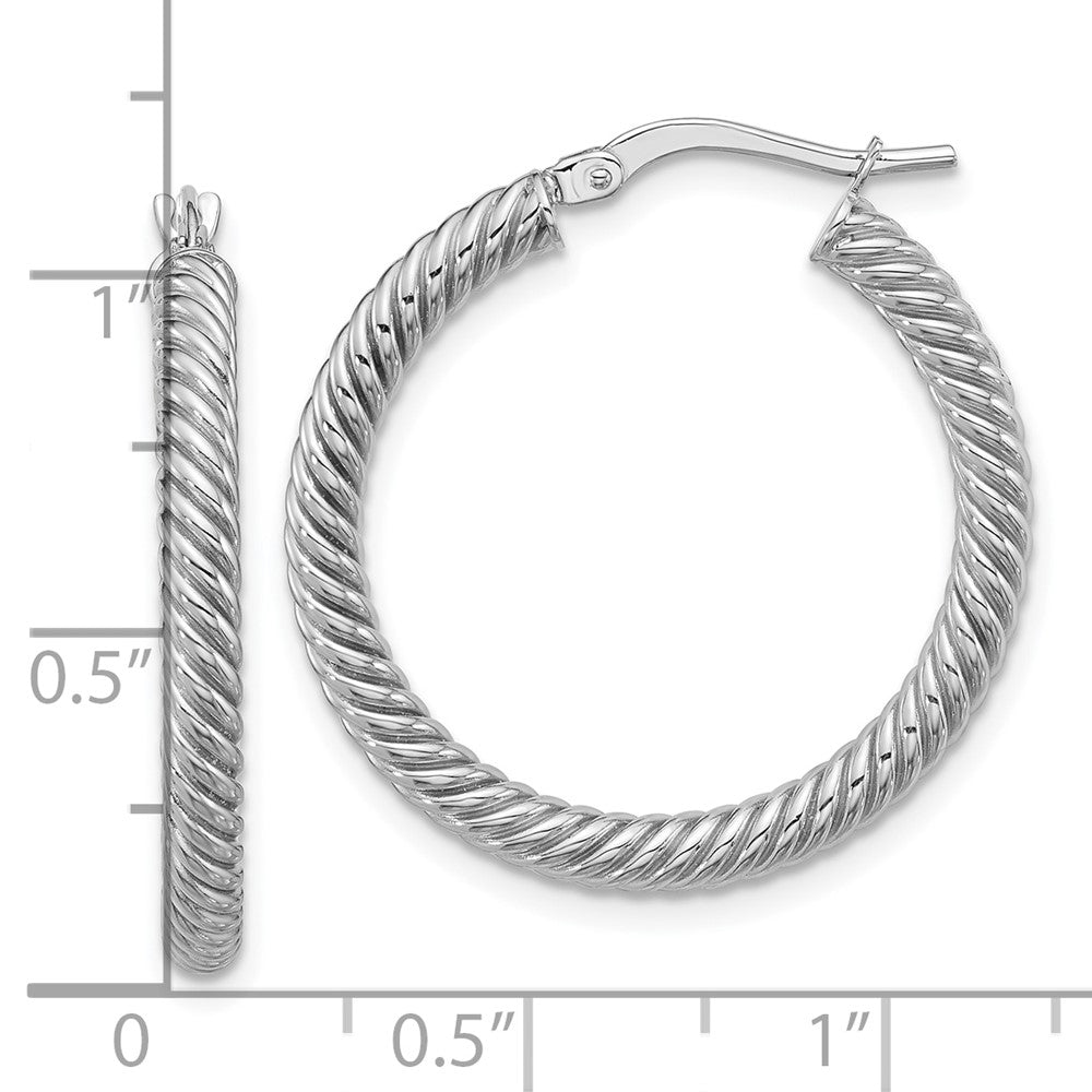Gold Twisted Hoop Earrings