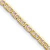 Gold Tri-Color Pavé Valentino Chain