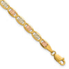 Gold Tri-Color Pavé Valentino Chain
