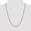 Gold (14K) Semi-Solid Rhodium Pavé Figaro Chain