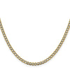 Gold (14K) Semi-Solid Rhodium Pavé Curb Chain