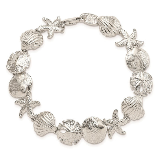 Sterling Silver Seashells Bracelet