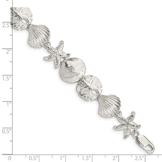 Sterling Silver Seashells Bracelet