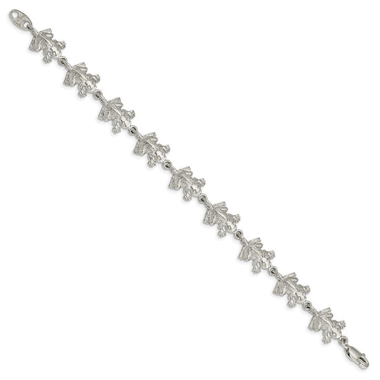 Sterling Silver Frogs Bracelet