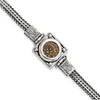 Ancient Coins Sterling Silver and Bronze Antiqued Widow's Mite Coin 7 inch Fancy Lobster Clasp Bracelet with a Certificate of Authenticity
