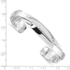 Sterling Silver Rhod-plated Plain 6mm Hammered Bands Bangle