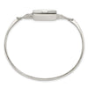 Sterling Silver Polished Rectangular 20mm Locket Bangle