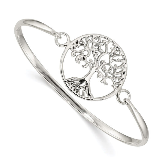 Sterling Silver Tree of Life Bangle