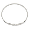 Sterling Silver Butterfly and CZ Tree Bangle