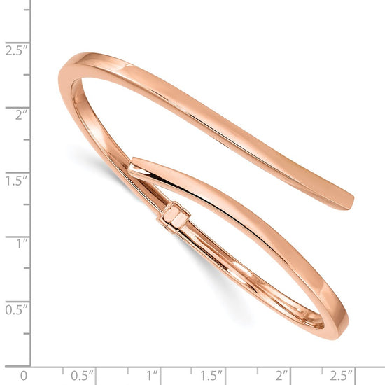 Sterling Silver Bypass Hinged Bracelet