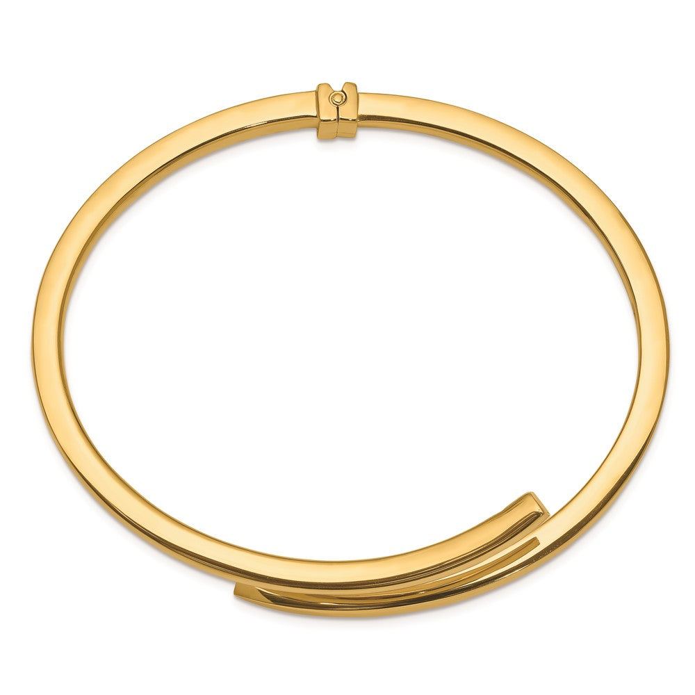 Sterling Silver Bypass Hinged Bracelet