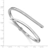 Sterling Silver Bypass Hinged Bracelet