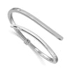 Sterling Silver Bypass Hinged Bracelet