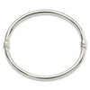Sterling Silver Polished Hinged Bangle