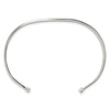 Sterling Silver with Black Rhodium Inlay Cuff Bangle