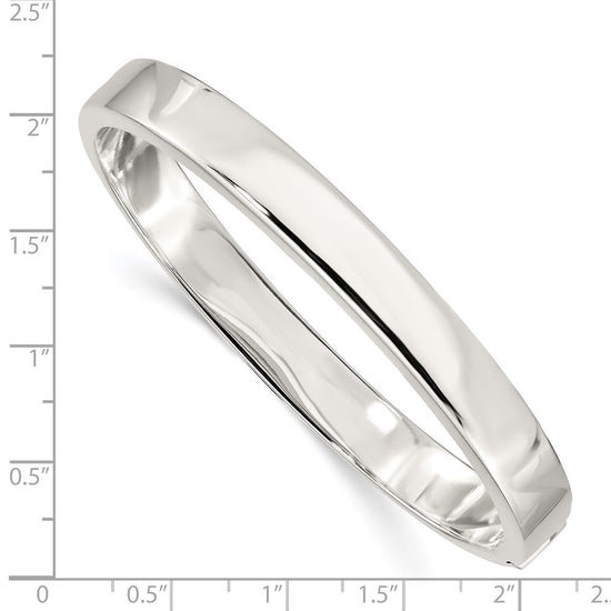 Sterling Silver Hinged Bangle