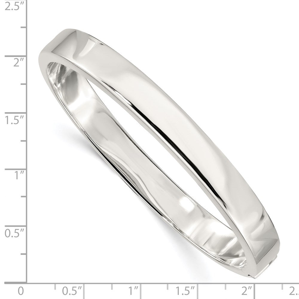 Sterling Silver Hinged Bangle