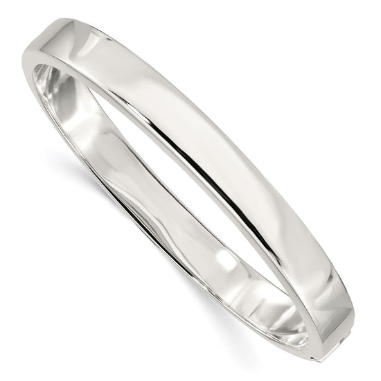 Sterling Silver Hinged Bangle