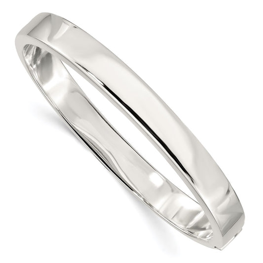 Sterling Silver Hinged Bangle