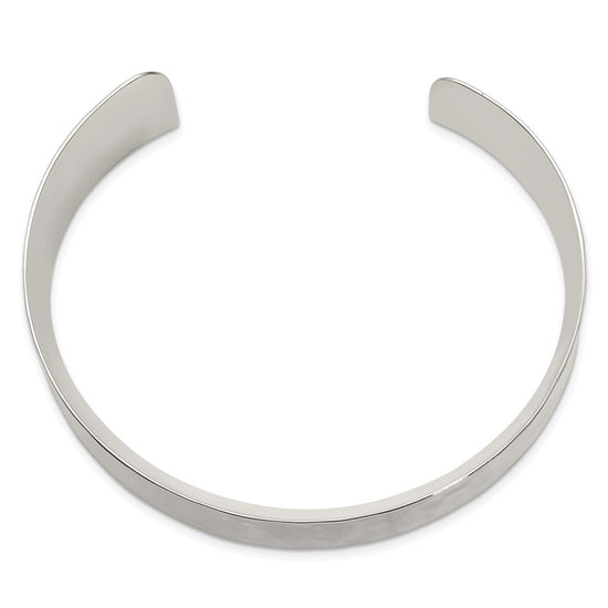 Sterling Silver Hammered Cuff Bangle