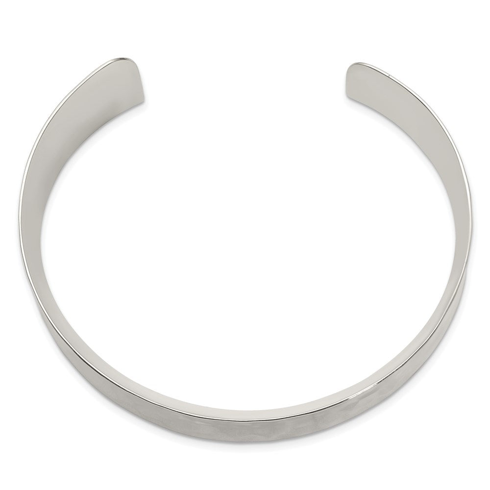 Sterling Silver Hammered Cuff Bangle