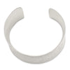 Sterling Silver 39.5mm Hammered Cuff Bangle