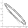 Sterling Silver CZ Slip-On Bangle
