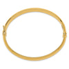 Sterling Silver Gold-plated 8mm Hinged Bangle
