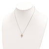 Landstrom's Mt. Rushmore Black Hills Sterling Silver 12K Gold Accents Floral Cross 18 inch Spring Ring Clasp Necklace