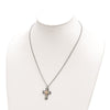 Landstrom's Mt. Rushmore Black Hills Sterling Silver 12K Gold Accents Antiqued Cross 18 inch Spring Ring Clasp Necklace