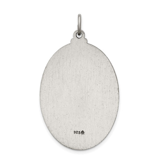 Sterling Silver Antiqued Our Lady of Guadalupe Medal