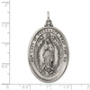 Sterling Silver Antiqued Our Lady of Guadalupe Medal