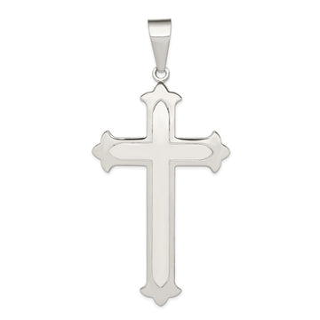 Sterling Silver Polished Cross Pendant