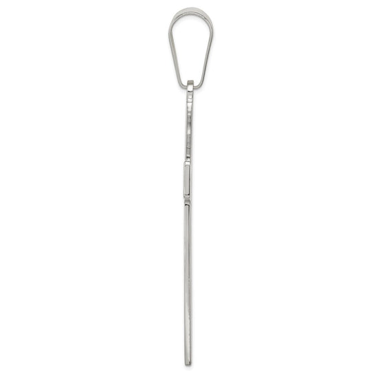 Sterling Silver Polished Cross Pendant