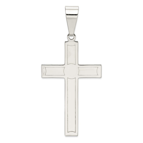 Sterling Silver Polished Cross Pendant