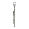 Sterling Silver Antiqued and Brushed St. Christopher Medal
