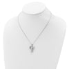 Sterling Silver Rhodium-plated Angel Ash Holder 18in Necklace