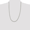 Sterling Silver Rhodium-plated 3.5mm Curb Chain