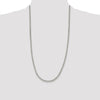 Sterling Silver Rhodium-plated 3.5mm Curb Chain