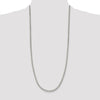 Sterling Silver Rhodium-plated 3.5mm Curb Chain